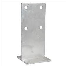 Concealed Support Post T Blade Galvanised Anchor Only 110 x 110 x 10 x 275mm No Cap