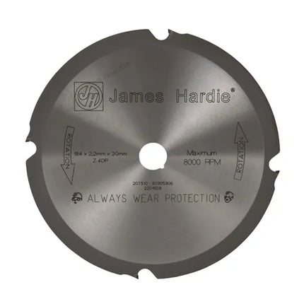 184mm Diamond-Tip Circular Saw Blade – James Hardie HardieBlade