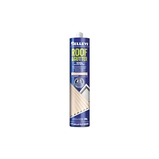 SILICONE ROOF GUTTER WHITE 300G SELLEYS