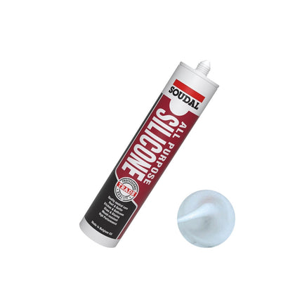 SOUDAL ALL PURPOSE SILICONE - BRILLIANT WHITE 300ML