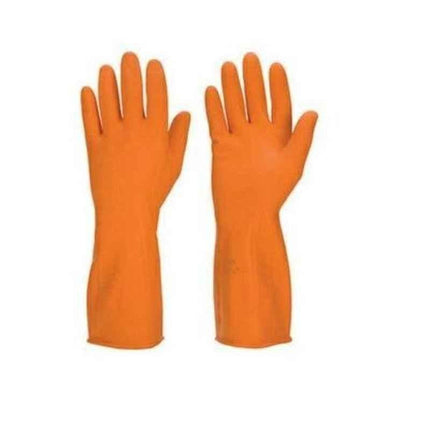 5 Pair Pack Nitrile Gloves – Large (Orange)