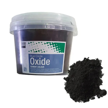 500g Cement Oxide Pigment – Black B100 – Boral Blue Circle