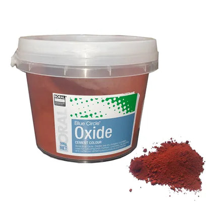 500g Cement Oxide Pigment – Red 222 – Boral Blue Circle