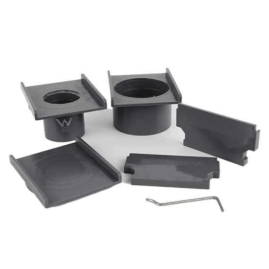 75mm x 23mm Strip & Channel Drain Accessories Kit – For Plastic Systems