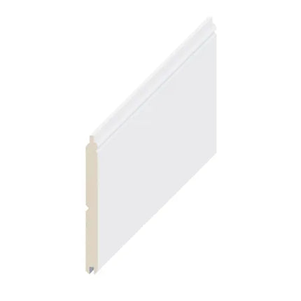 140 x 12mm White Primed Pine Lining Board Regency #321 – 5.4m Length