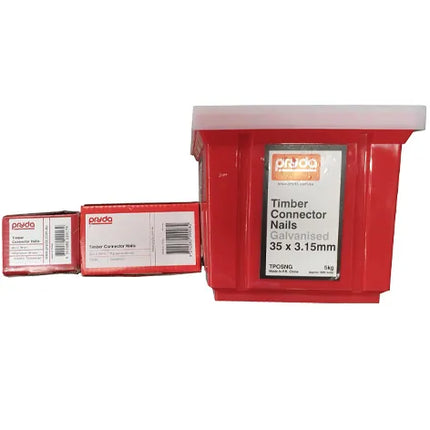 35 x 3.15mm Galvanised Timber Connector Nails – Pryda Fasteners for Brackets & Plates