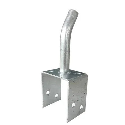 150mm Leg Full Stirrup Post Anchor with Solid Stem – Pryda Post Support