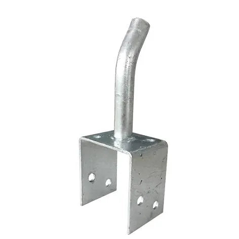 150mm Leg Full Stirrup Post Anchor with Solid Stem – Pryda Post Support