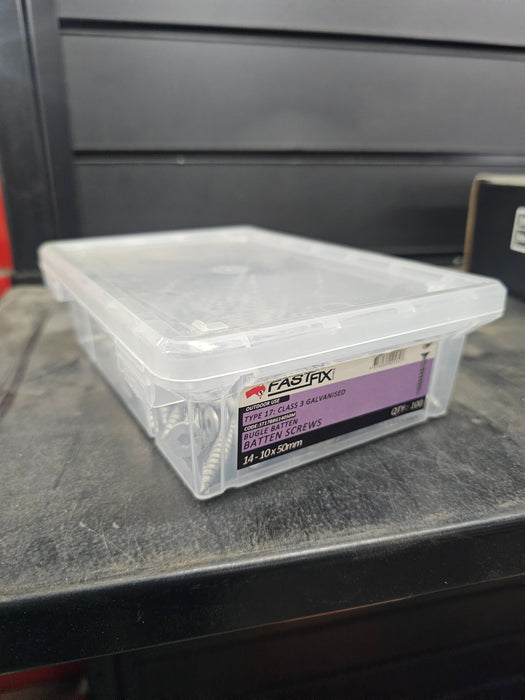 14G x 50mm Bugle Batten Screws – Galvanised, Hex Drive (10mm) – Box of 100