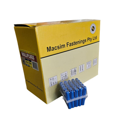8mm x 50mm Blue Wallplugs (20x25pcs)