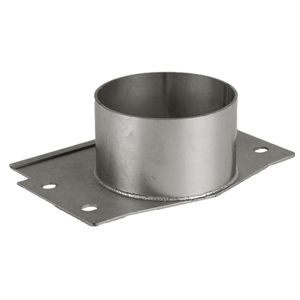 140mm x 125mm Stainless Steel Drain Base Outlet – To Suit Channel