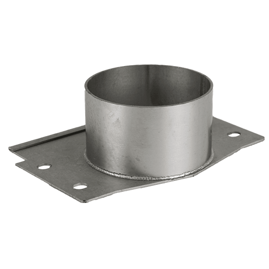 140mm x 125mm Stainless Steel Drain Base Outlet – To Suit Channel