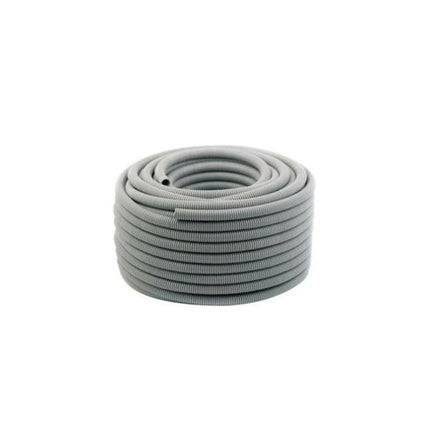 25mm x 25m Corrugated Conduit – Grey Flexible Electrical Duct
