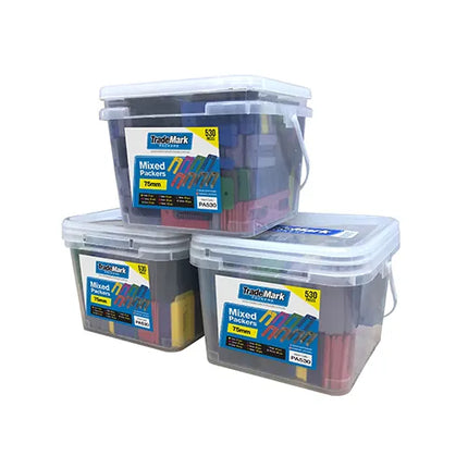 75mm Mixed Packers – TradeMark 600 Piece Container
