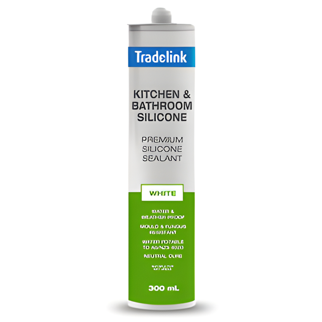 SILICONE KITCHEN BATHROOM TRADELINK WHITE 300ML