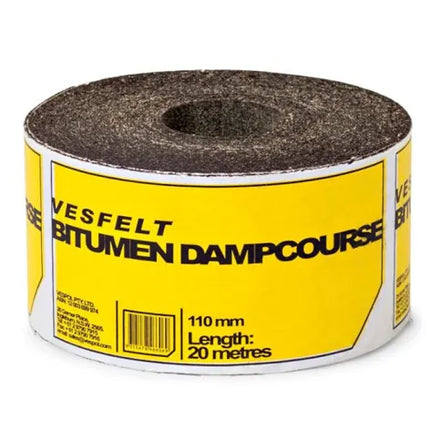 110mm x 20m Bitumen Dampcourse – Vesfelt – Vespol