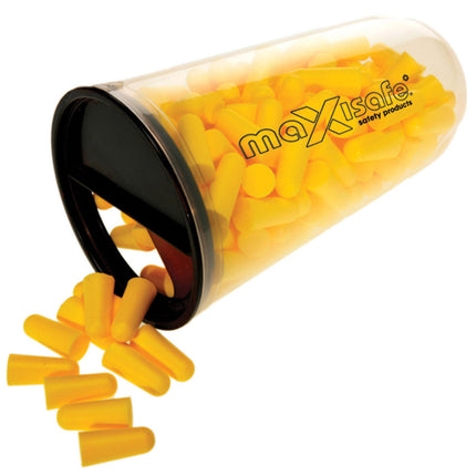 100 Pack Tapered Foam Ear Plugs – Uncorded - MAXISAFE
