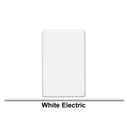 SWITCH GRID & COVER PLATEFLUSH STANDARD BLANK VERT WHITE