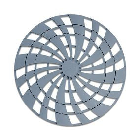 SUPPORT BASE HWS POLYSLAB PIZZA GREY 650MM X 12MM