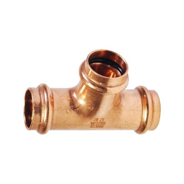 Kembla Kempress Equal Tee #24 – 25mm Water F-F Cu (J09072)
