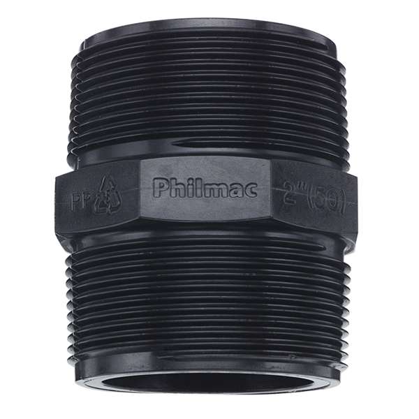 Philmac BSP Threaded Nipple Poly 1 inch