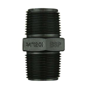 Philmac BSP Threaded Pipe Nipple Poly 3/4 inch