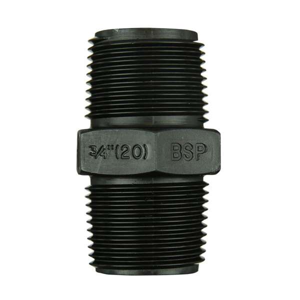 Philmac BSP Threaded Pipe Nipple Poly 3/4 inch