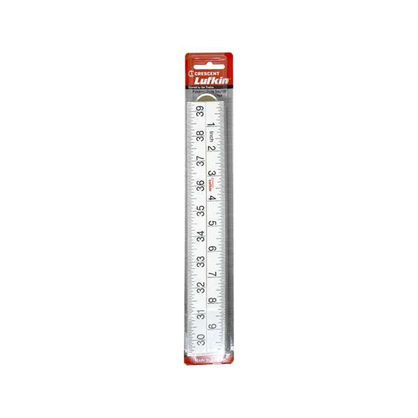 Crescent Lufkin 4 Fold Bevelled Edge Folding Ruler White 1m