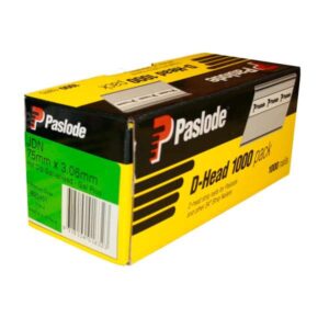 Paslode D Head Framing Nails – 75 x 3.06mm (Galvanised, 1000 Pack)