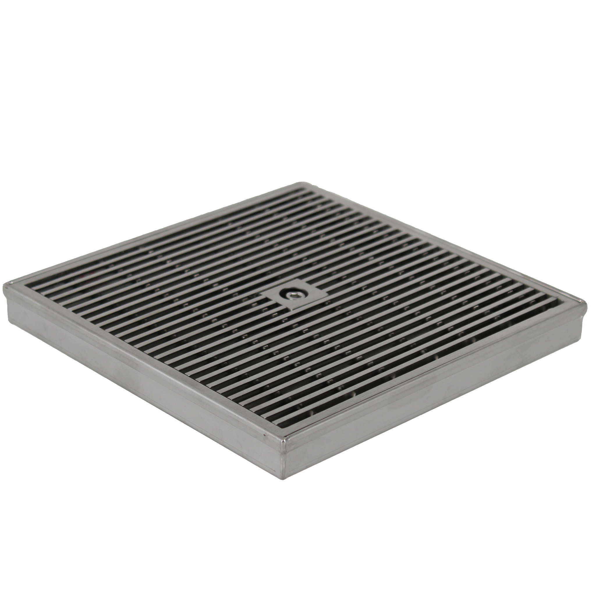 Square Heelguard Floor Drain – 200 x 200mm, Stainless Steel, 76mm Outlet