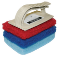 Glomesh Scrubber and Pads Glit Handpad 150 x 100mm Black