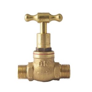 Mildon T Head Stop Cock Male & Male Brass 1/2 inch