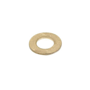 Zenith Flat Washer Solid Brass 3/16 inch 25 Pack