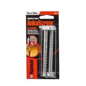 Ramset Ankascrew Galv 8 x 100mm - 2 Pack