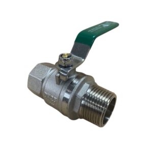 Brass Male Ball Hose Cock W/ Lever Handle – 20mm x 25mm