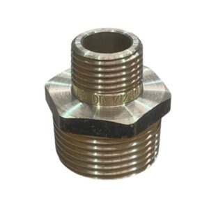 Brass Hexagonal Nipple – 15mm x 1/2Inch
