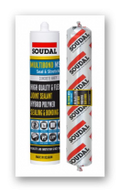 Silicone Soudal MS 35 Sausage Black 600ml