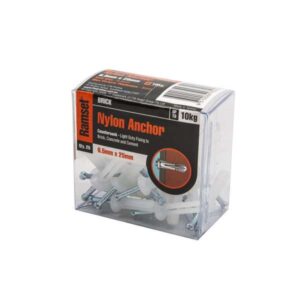 Ramset Nylon Anchor Countersunk 6.5 x 25mm 25 Pack