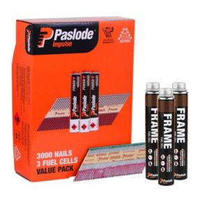 Paslode Impulse Nails – 82 x 3.15mm (34 Deg, 3000 + 3 Fuel Cells)