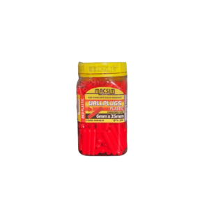 Macsim Wallplug Jar 35mm Red