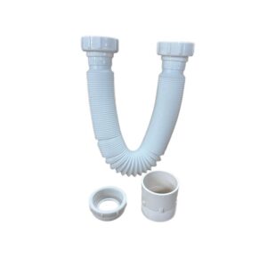 PVC DWV Female Flexible Waste Connector – 40mm (ABEYFLXT40SU)