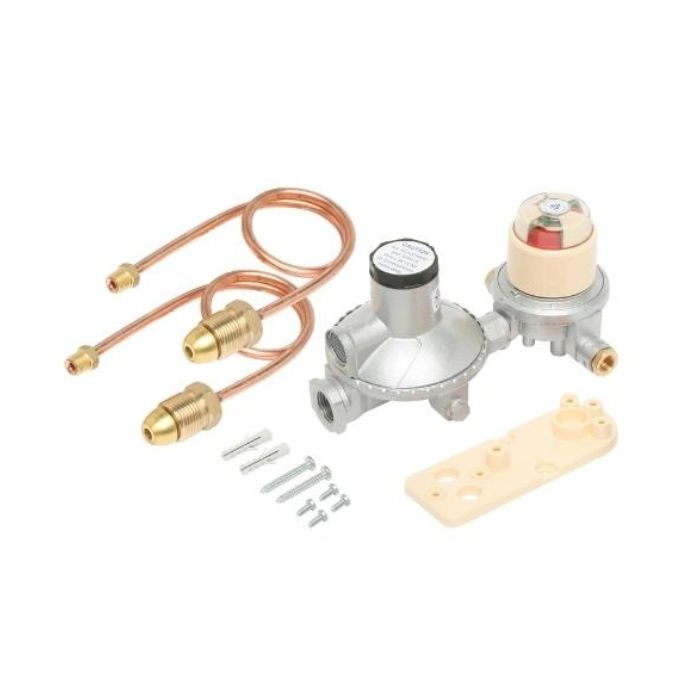 Manual Dual Cylinder Install Kit – 500MJ/hr 1/4in x 1/2in