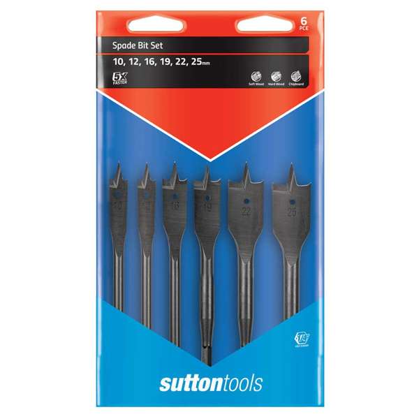Sutton Wood Spade Bit Set 6 Piece