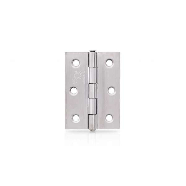 Trio Door Butt Hinge Fixed Pin Stainless Steel 70 x 50 x 1.6mm-