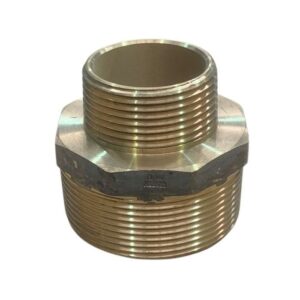 Brass Hexagonal Reducing Nipple – 32mm x 25mm