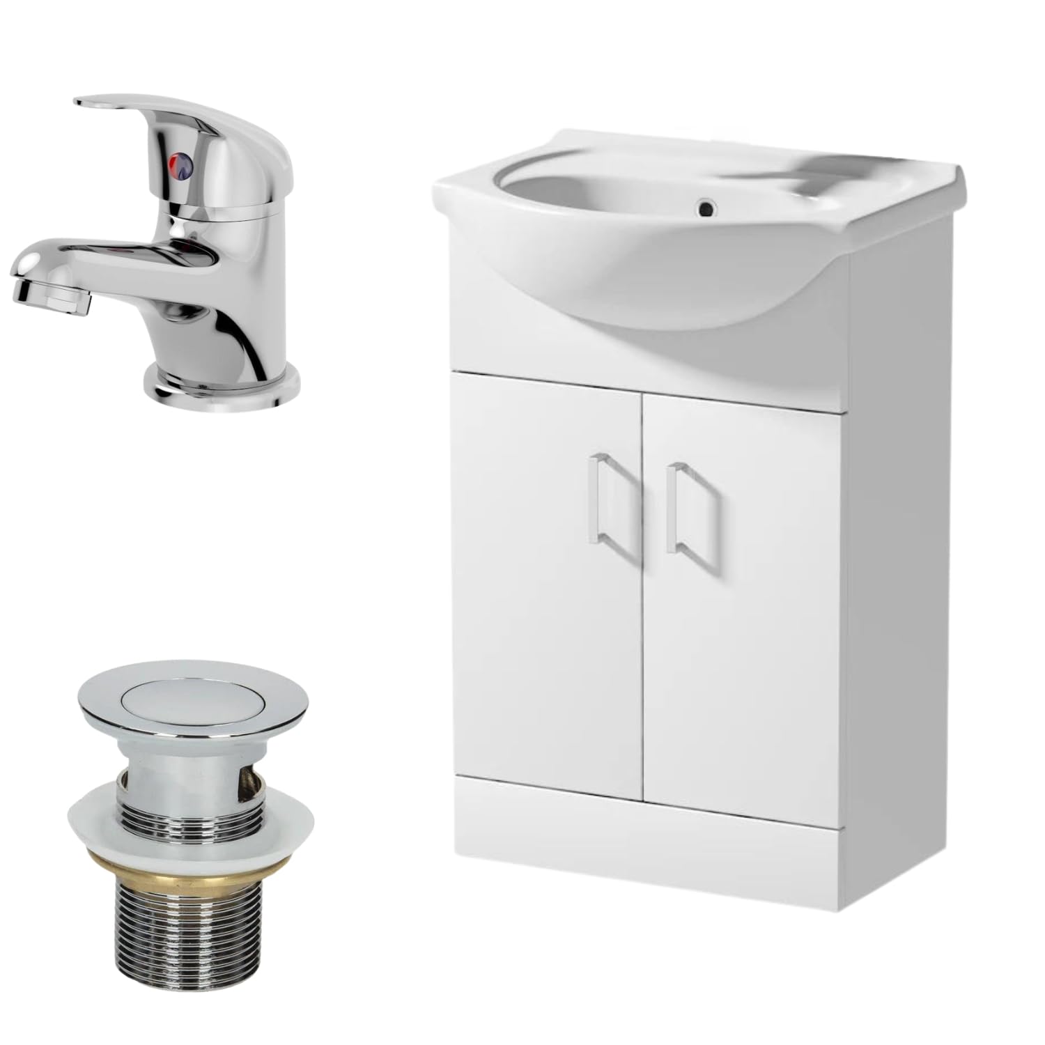 Essentials Sink Set F/B With H&B – 4 Star C/P