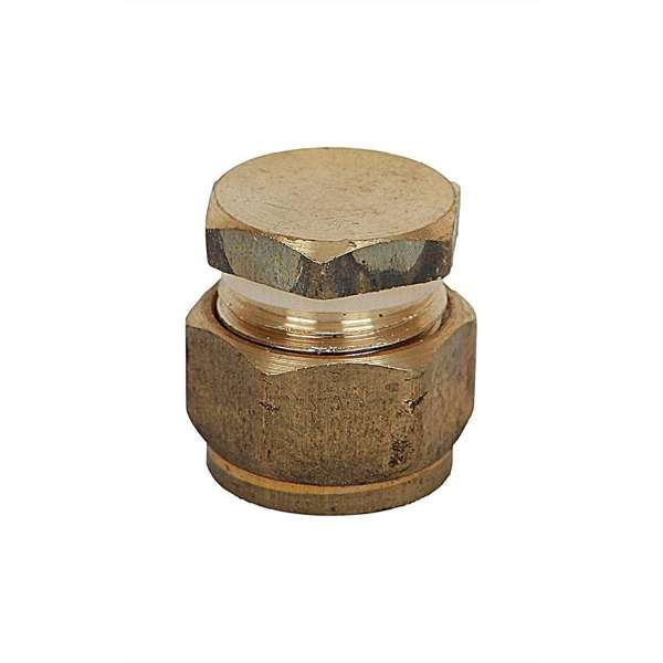 Brasshards Stop End Copper Olive Compression Brass 20mm