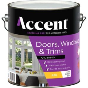 Accent Doors Windows & Trims Oil Based Gloss White 4L