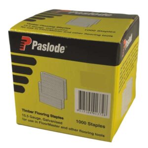 Paslode Pneumatic Galvanised Flooring Staples – 45mm (15.5ga, 1000 Pack)