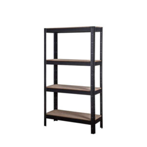 Storage Geelong Shelf Unit 4 Tier 175kg Black 325D x 825W x 1500Hmm
